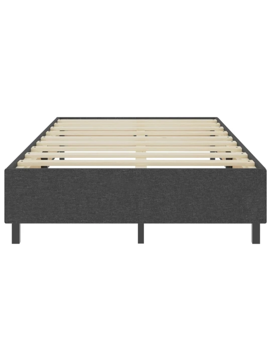 Postel boxspring šedá textil 120 x 200 cm