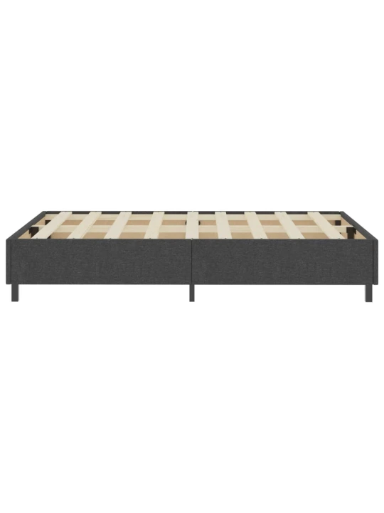 Postel boxspring šedá textil 120 x 200 cm