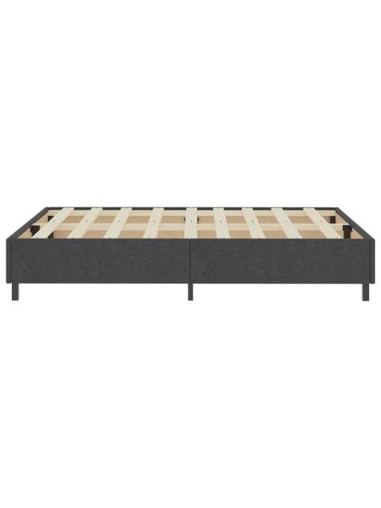 Postel boxspring šedá textil 140 x 200 cm