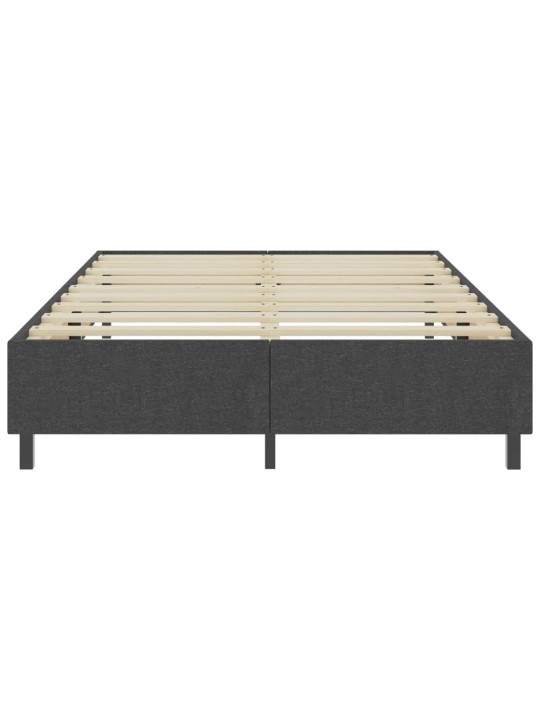 Postel boxspring šedá textil 160 x 200 cm