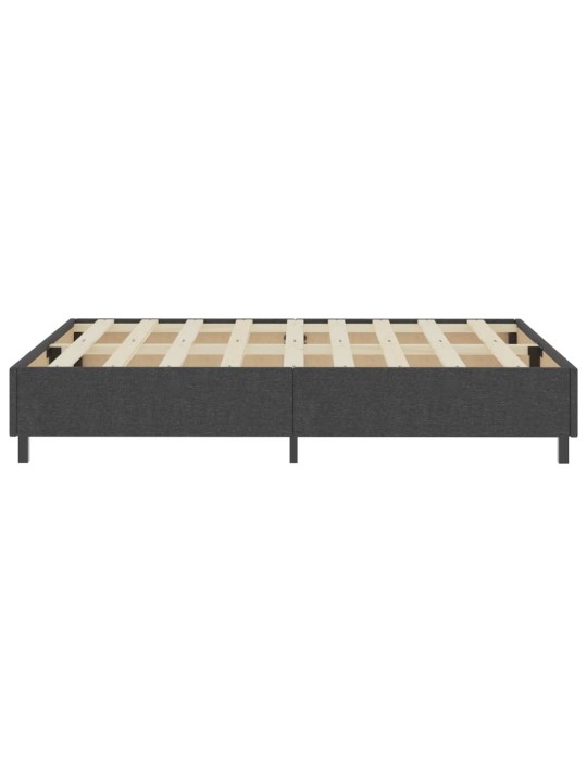 Postel boxspring šedá textil 160 x 200 cm