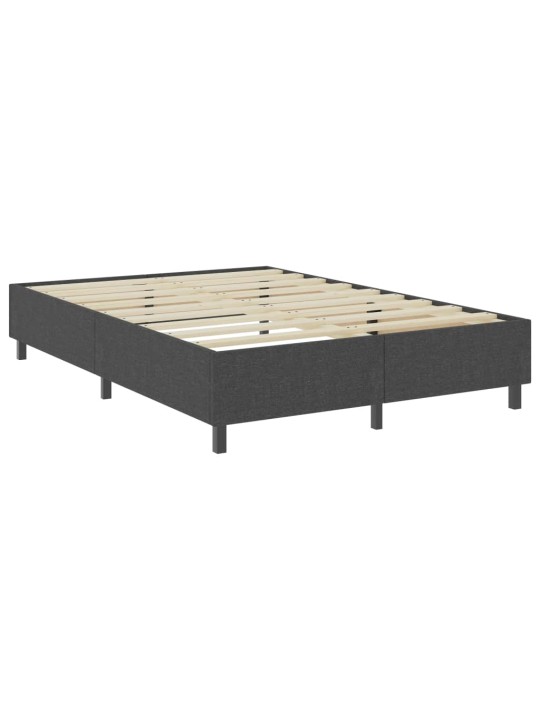 Postel boxspring šedá textil 180 x 200 cm