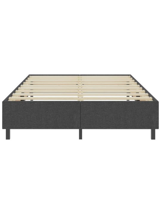 Postel boxspring šedá textil 180 x 200 cm