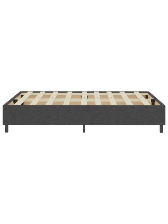 Postel boxspring šedá textil 180 x 200 cm