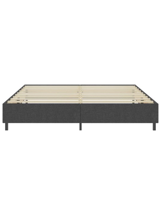 Postel boxspring šedá textil 200 x 200 cm