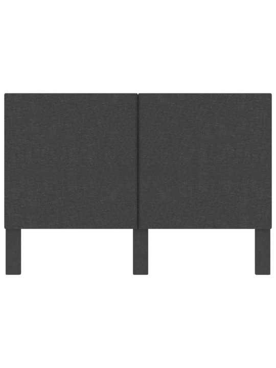 Čelo postele tmavě šedé textil 160 x 200 cm