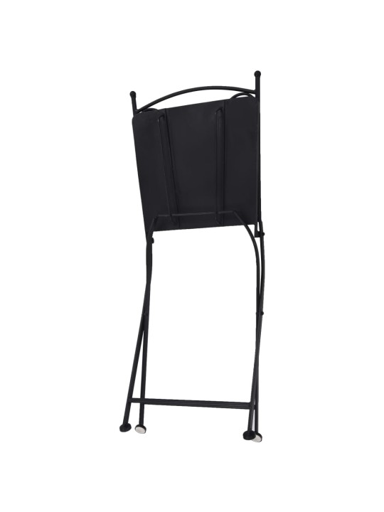 3dílný mozaikový bistro set keramický šedý