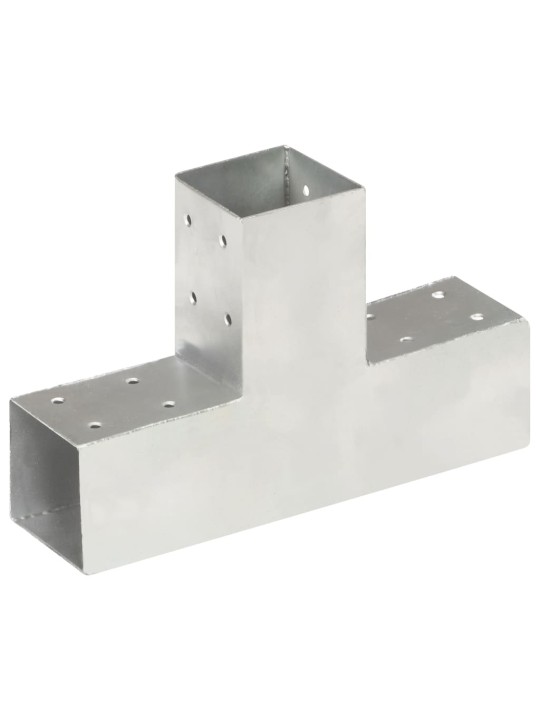 Trámová spojka 4 ks ve tvaru T pozinkovaný kov 71 x 71 mm