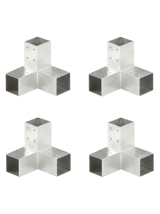 Trámová spojka ve tvaru Y 4 ks pozinkovaný kov 71 x 71 mm