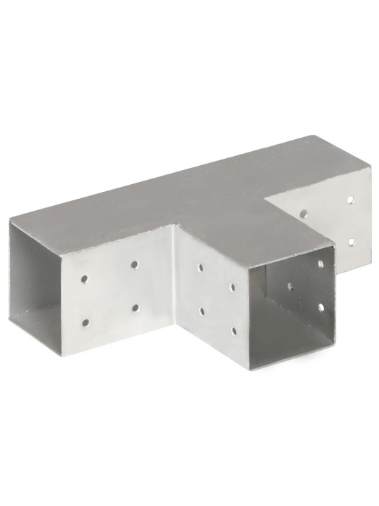 Trámová spojka 4 ks ve tvaru T pozinkovaný kov 81 x 81 mm