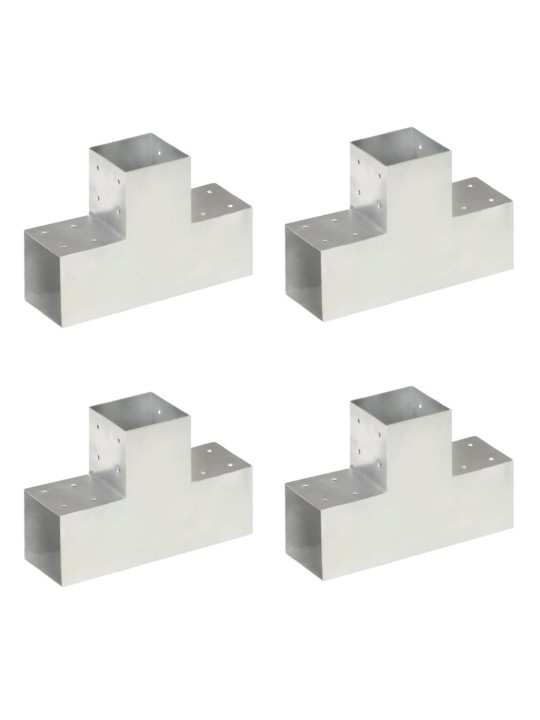 Trámová spojka 4 ks ve tvaru T pozinkovaný kov 101 x 101 mm