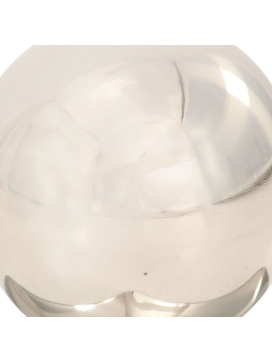 Krytky na plotové sloupky 6 ks s koulí nerezová ocel 71 x 71 mm