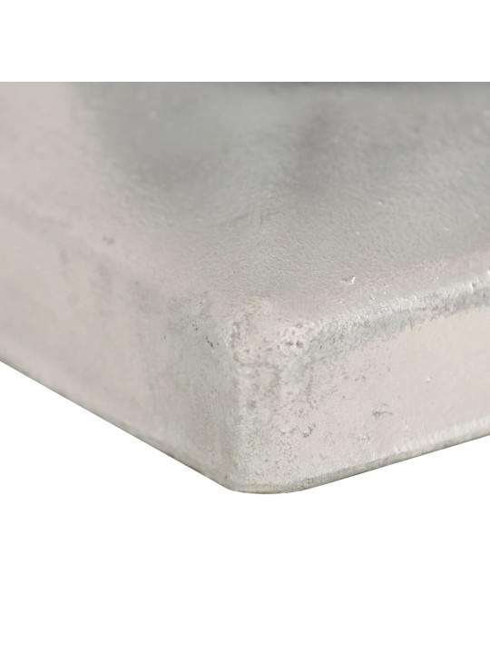 Krytky na plotové sloupky 6 ks s koulí pozinkovaný kov 91x91 mm