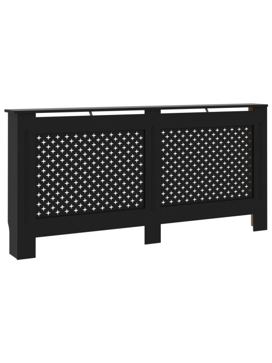 Kryt na radiátor černý 172 x 19 x 81,5 cm MDF