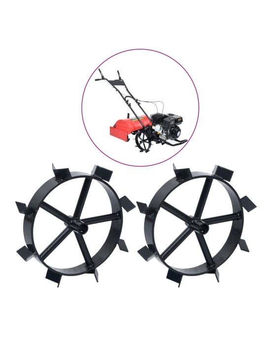 Kovová kola pro benzínový kultivátor 6,5 HP 2 ks