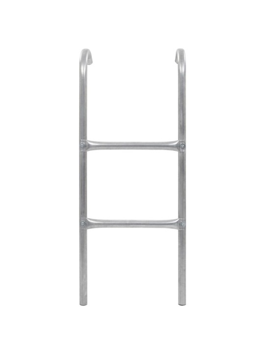 2stupínkový žebřík k trampolíně ocel stříbrný 72 cm