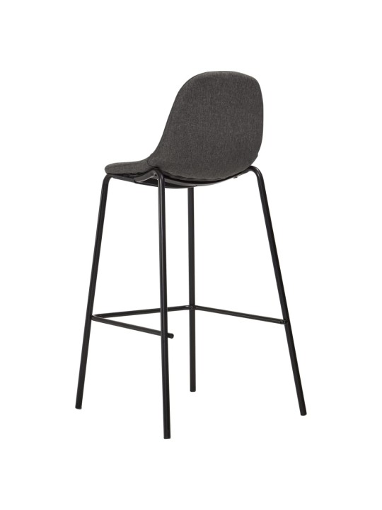 5dílný barový set textil tmavě šedý