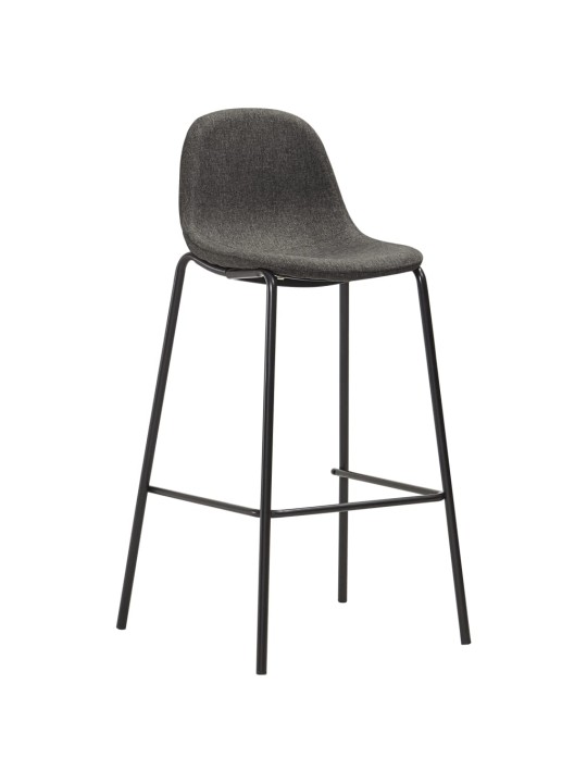 5dílný barový set textil tmavě šedý