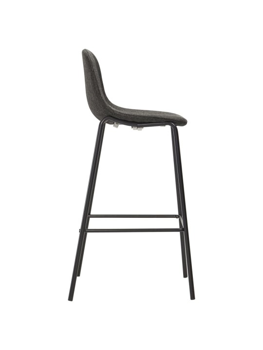 5dílný barový set textil tmavě šedý