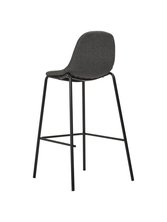 5dílný barový set textil tmavě šedý