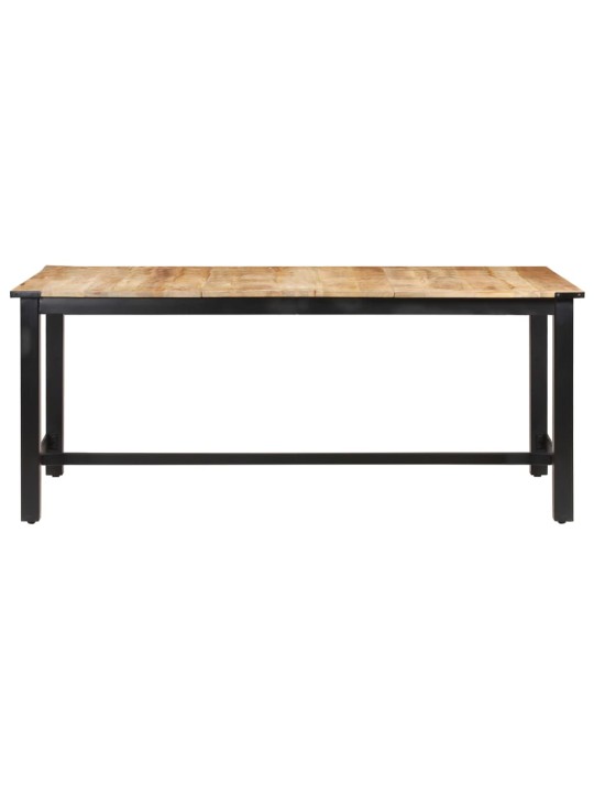 Jídelní stůl 180 x 90 x 76 cm masivní hrubé mangovníkové dřevo