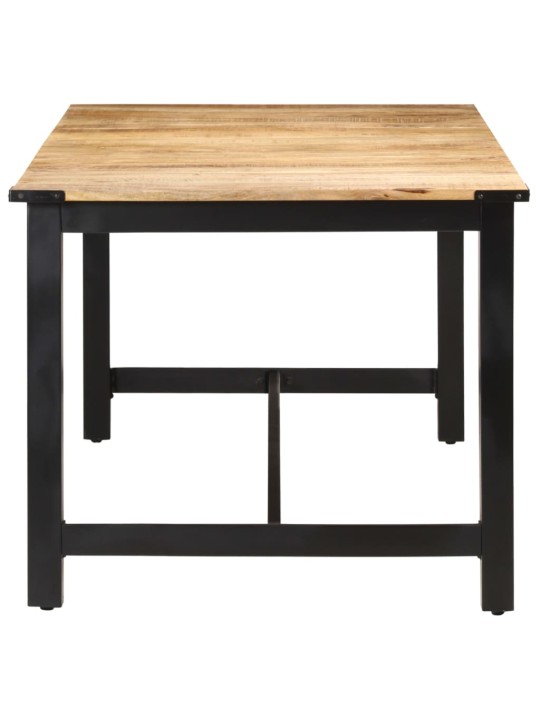 Jídelní stůl 180 x 90 x 76 cm masivní hrubé mangovníkové dřevo