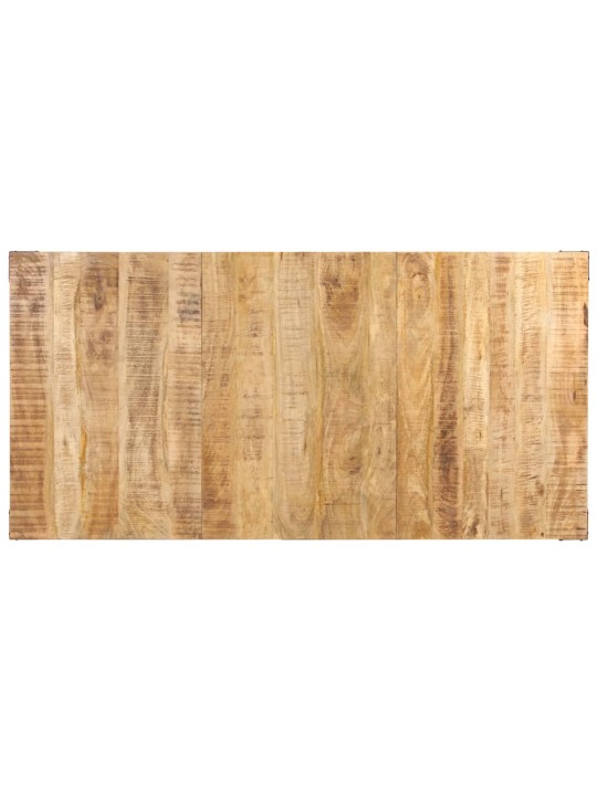 Jídelní stůl 180 x 90 x 76 cm masivní hrubé mangovníkové dřevo