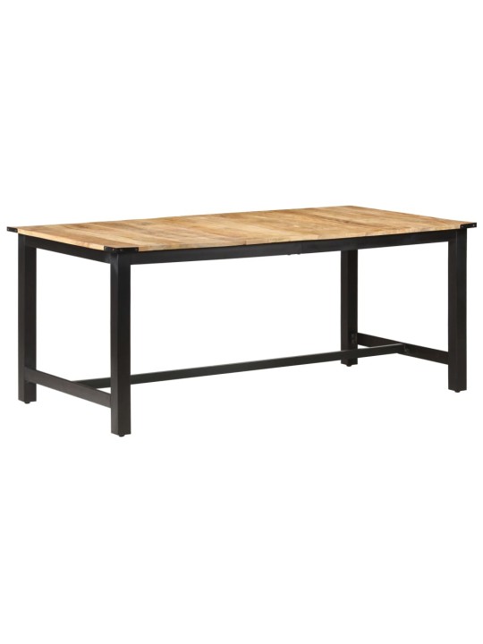 Jídelní stůl 180 x 90 x 76 cm masivní hrubé mangovníkové dřevo