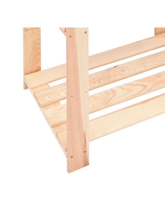 Úložný regál 5 polic 2 ks 80x38x170 cm masivní borovice 250 kg