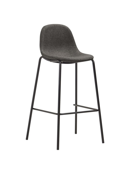 5dílný barový set textil tmavě šedý