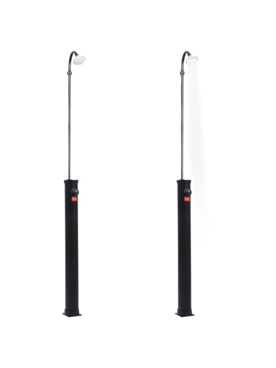 Zahradní solární sprcha černá 215 cm 8 l
