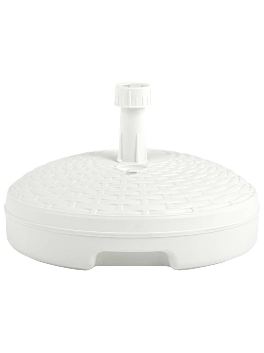 Stojan na slunečník plněný vodou/pískem 20 l bílý plast ratan