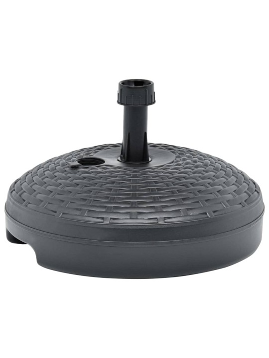 Stojan na slunečník náplň voda/písek 20 l antracit plast ratan