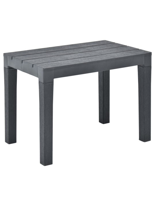 Zahradní lavice 2 ks antracitové plast