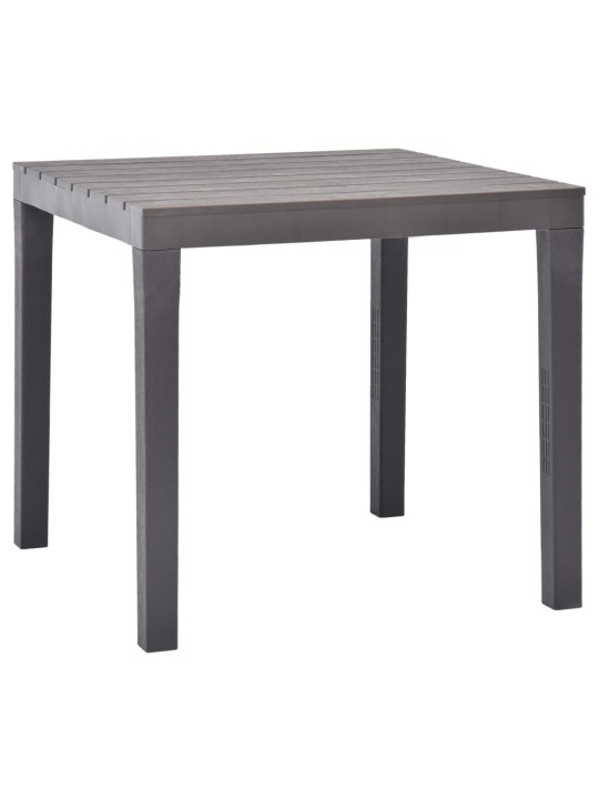 Zahradní stůl 78 x 78 x 72 cm kávový plast