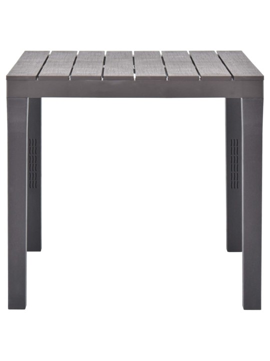 Zahradní stůl 78 x 78 x 72 cm kávový plast