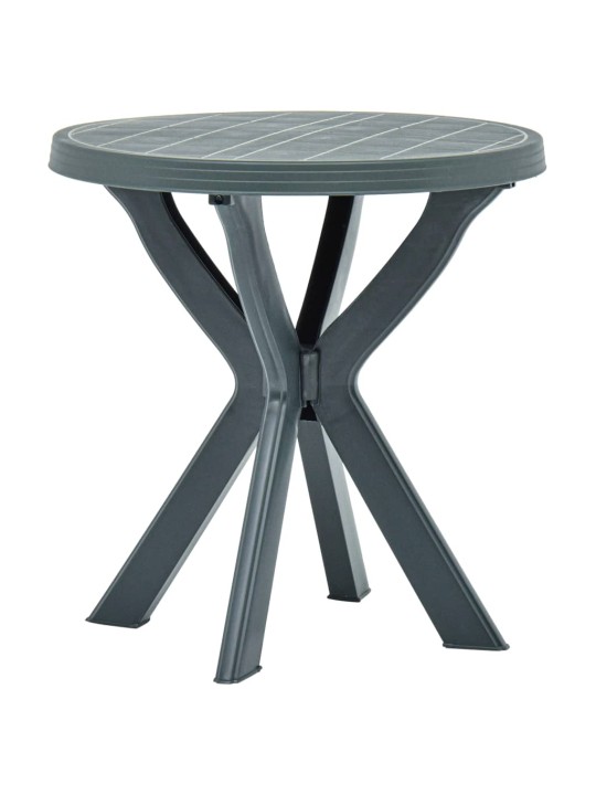 Bistro stolek zelený Ø 70 cm plast