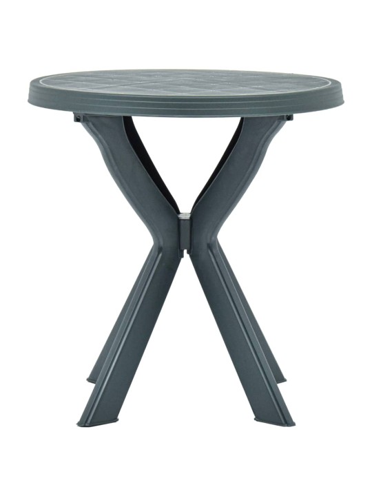 Bistro stolek zelený Ø 70 cm plast