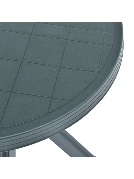 Bistro stolek zelený Ø 70 cm plast