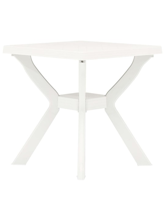 Bistro stolek bílý 70 x 70 x 72 cm plast