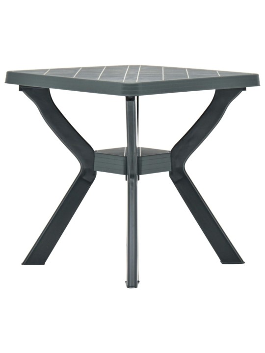 Bistro stolek zelený 70 x 70 x 72 cm plast