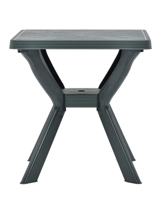 Bistro stolek zelený 70 x 70 x 72 cm plast
