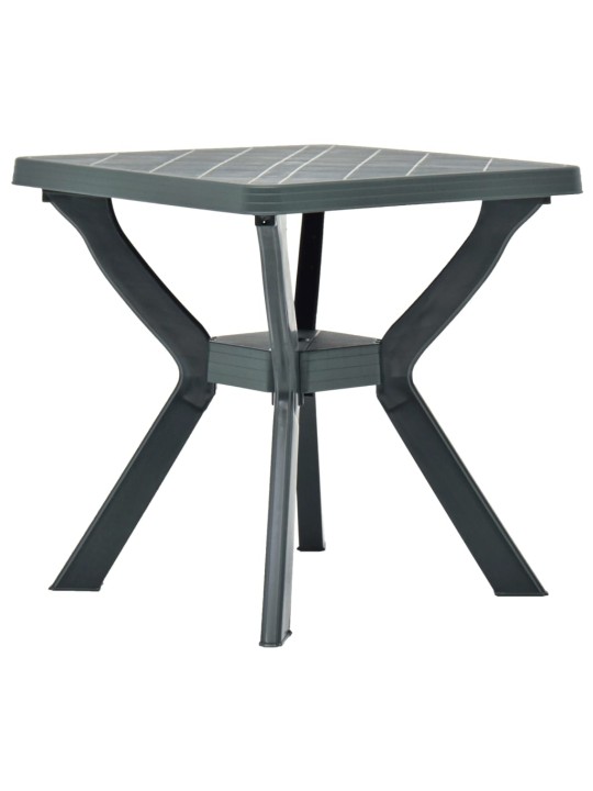 Bistro stolek zelený 70 x 70 x 72 cm plast