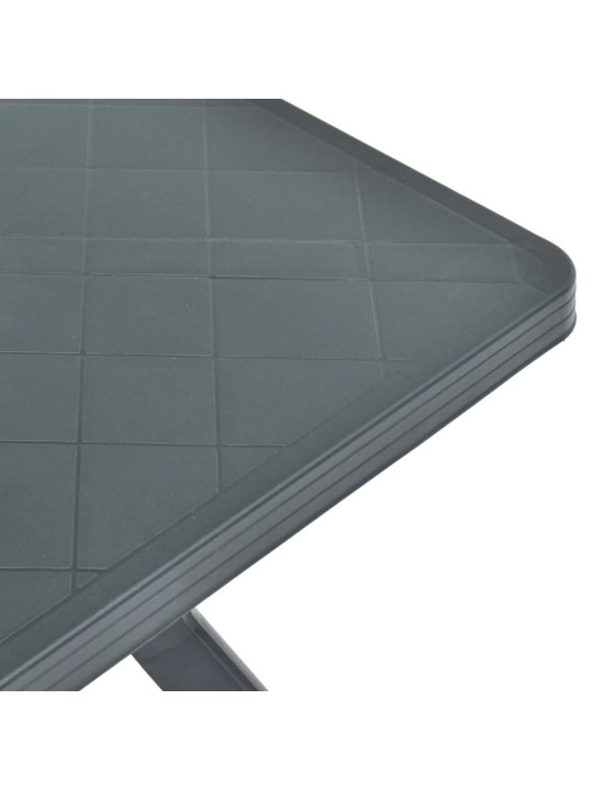 Bistro stolek zelený 70 x 70 x 72 cm plast