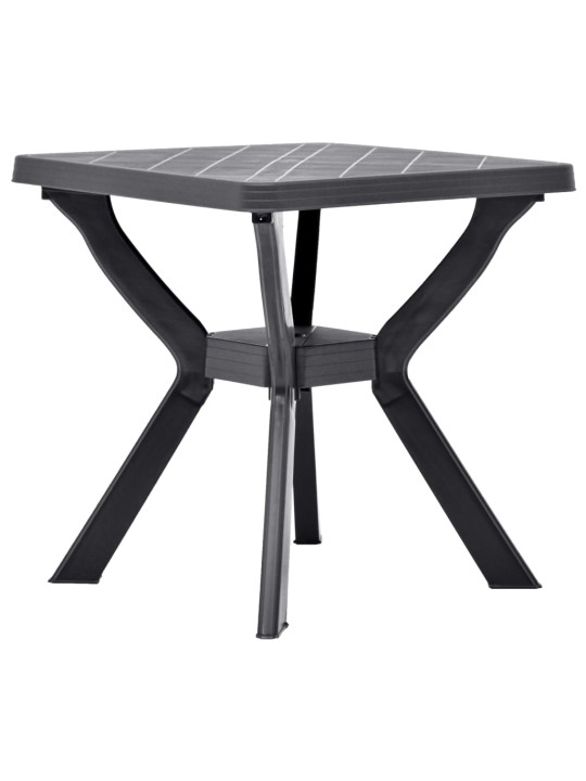 Bistro stolek antracitový 70 x 70 x 72 cm plast