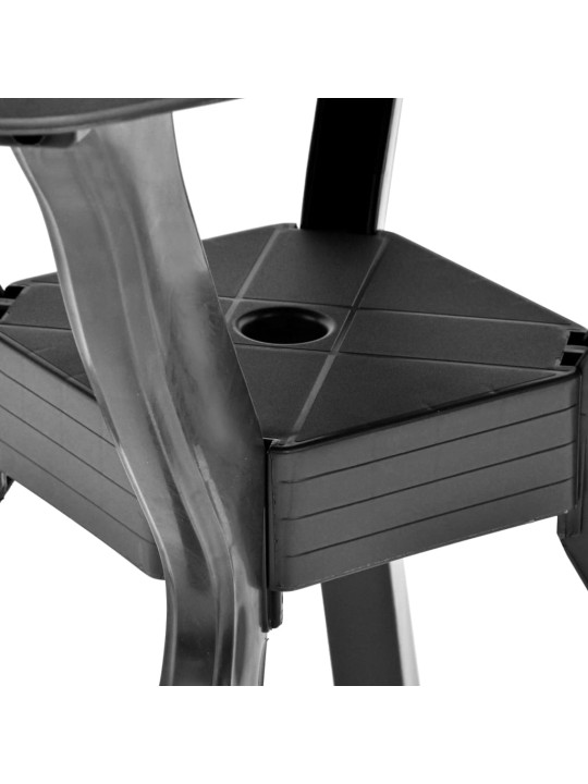 Bistro stolek antracitový 70 x 70 x 72 cm plast
