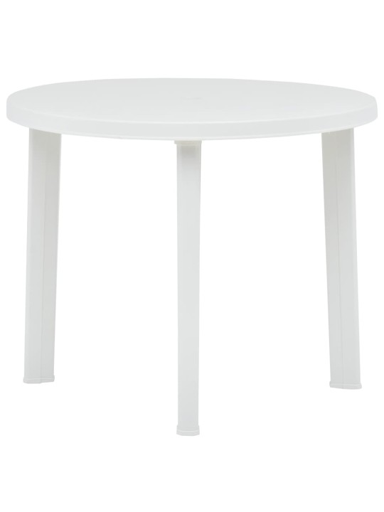 Zahradní stůl bílý 89 cm plast