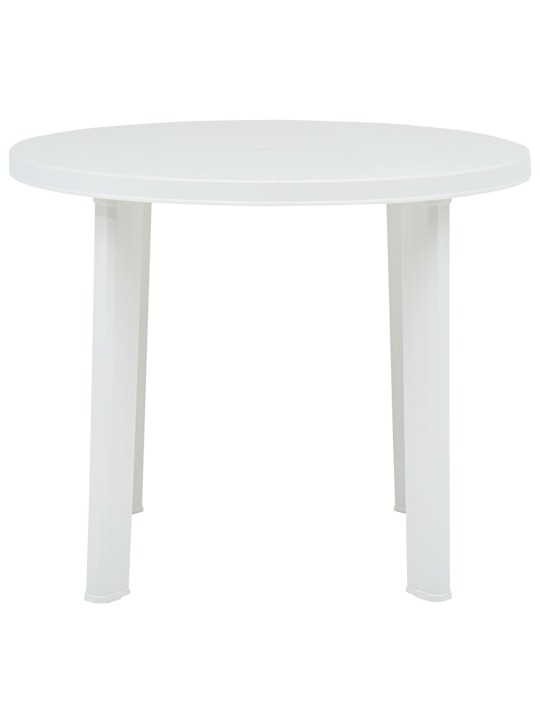 Zahradní stůl bílý 89 cm plast