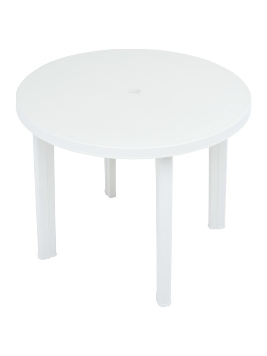 Zahradní stůl bílý 89 cm plast