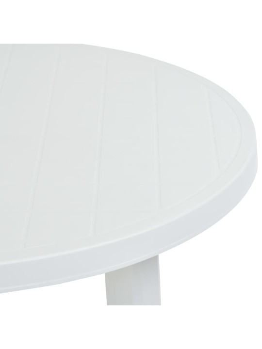 Zahradní stůl bílý 89 cm plast